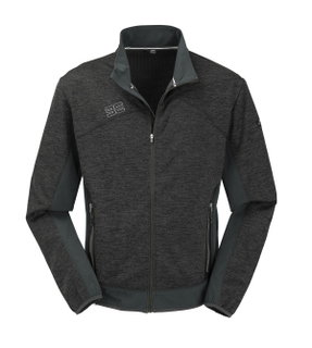 Maul Fleecejacke Falzeben 2XT-Hybrid (Strukturfleece, atmungsaktiv) schwarz/anthrazitgrau Herren